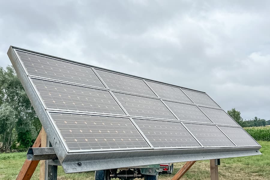 11 Außen PV-Module mit Rahmen